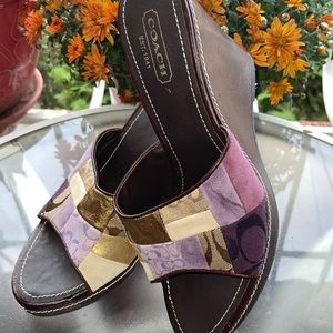 Original Coach brand women’s wedges - never worn size 11M